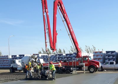 concrete pump truck